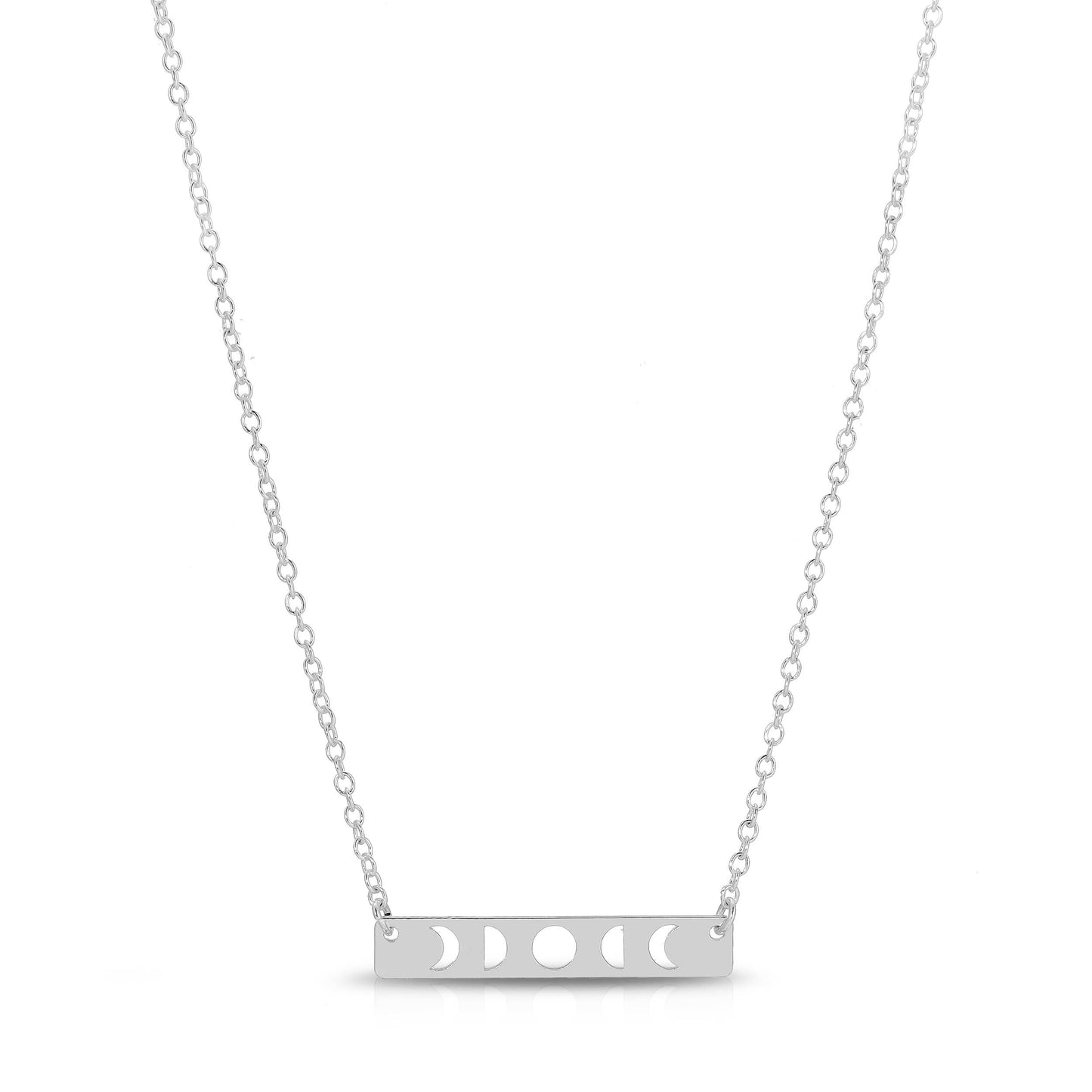 Moon Phase Necklace - Silver