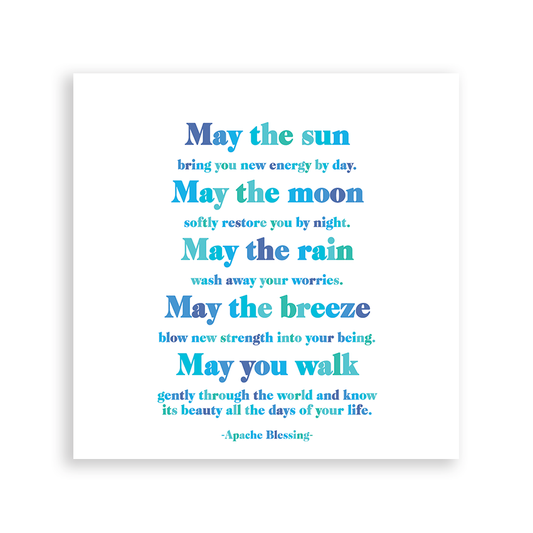Quotable Magnets - May The Sun (Apache Blessing)
