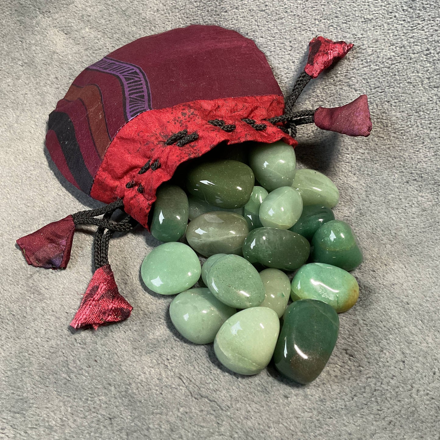 Green Aventurine Tumbled Stones - 1 lb
