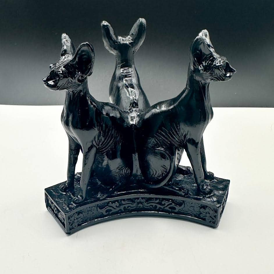 Sphynx Cat Sphere Stand - BLACK