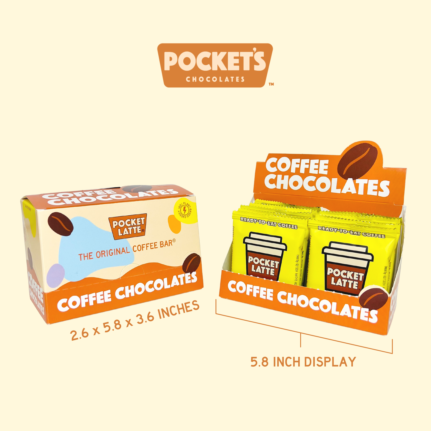 Pockets Chocolates - Dark Roast Coffee Chocolate Bar