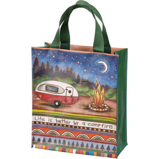 Life Is Better By A Campfire Daily Tote
