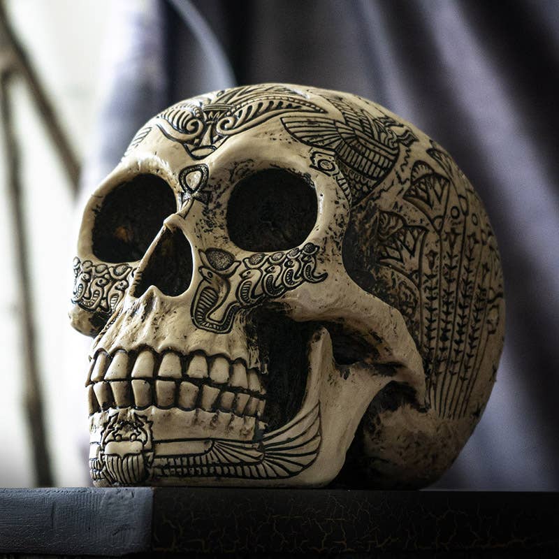 Egyptian Heiroglphic Skull Head