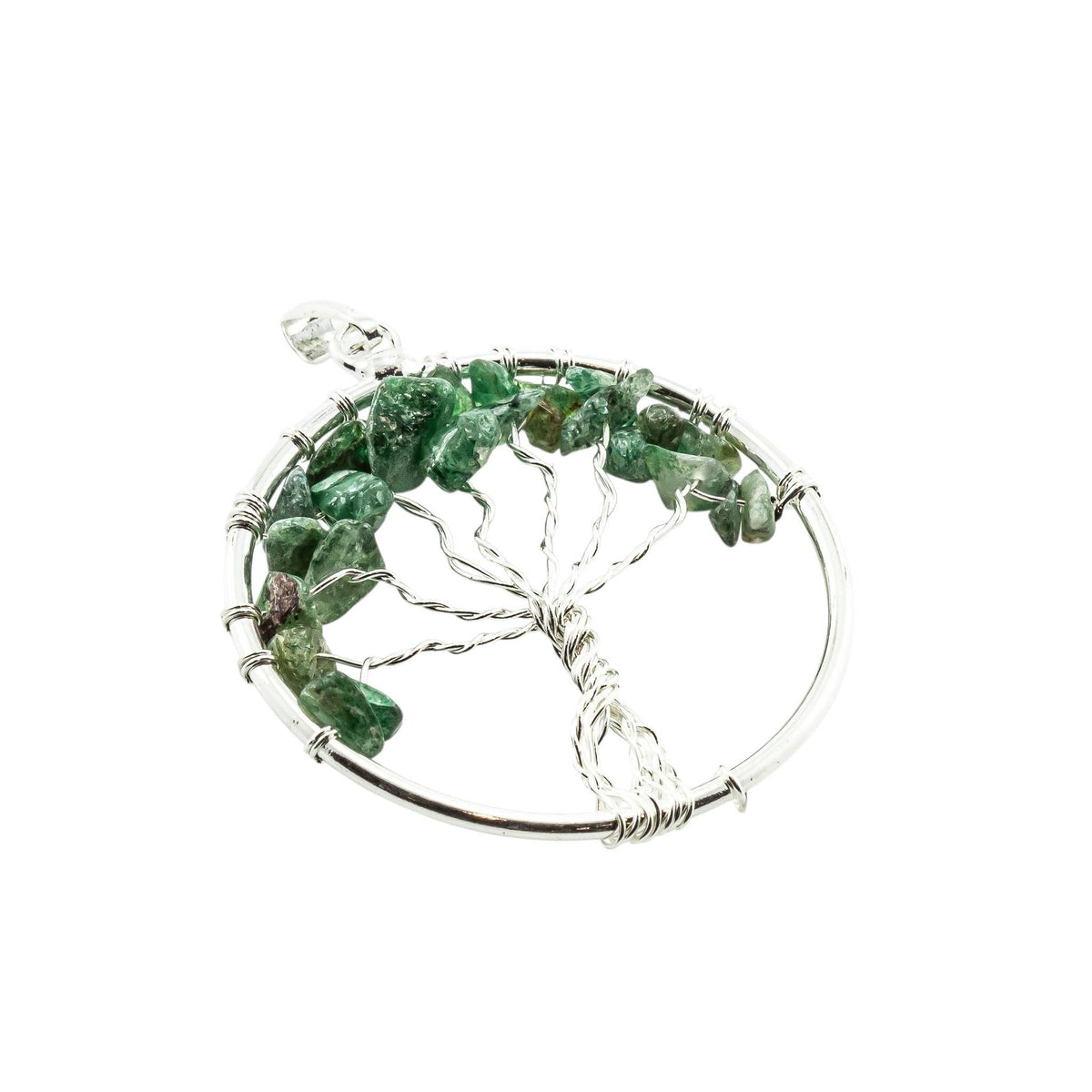 Tree of Life Gemstone Pendant Necklaces: Black Obsidian