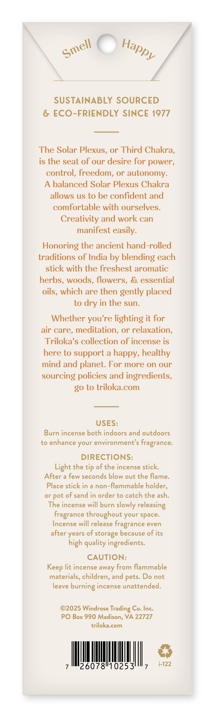 Triloka Solar Plexus Chakra Incense