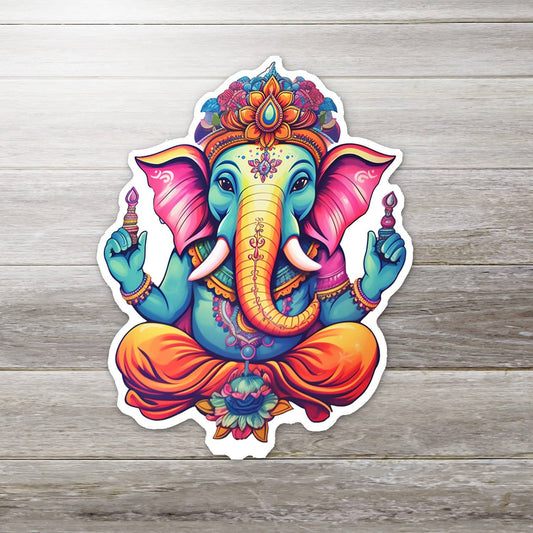 Stickers OZ - Ganesh Sticker- Colorful