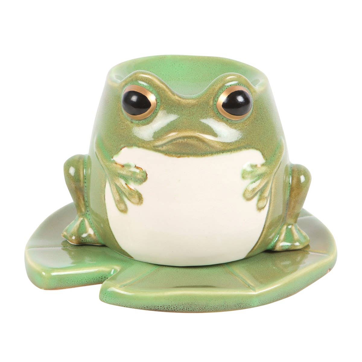 Frog on Lily Pad Oil Burner