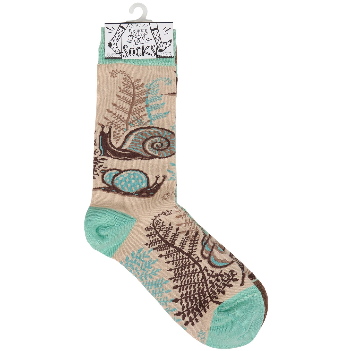 Socks - Snails & Mushrooms - Primitives by Kathy