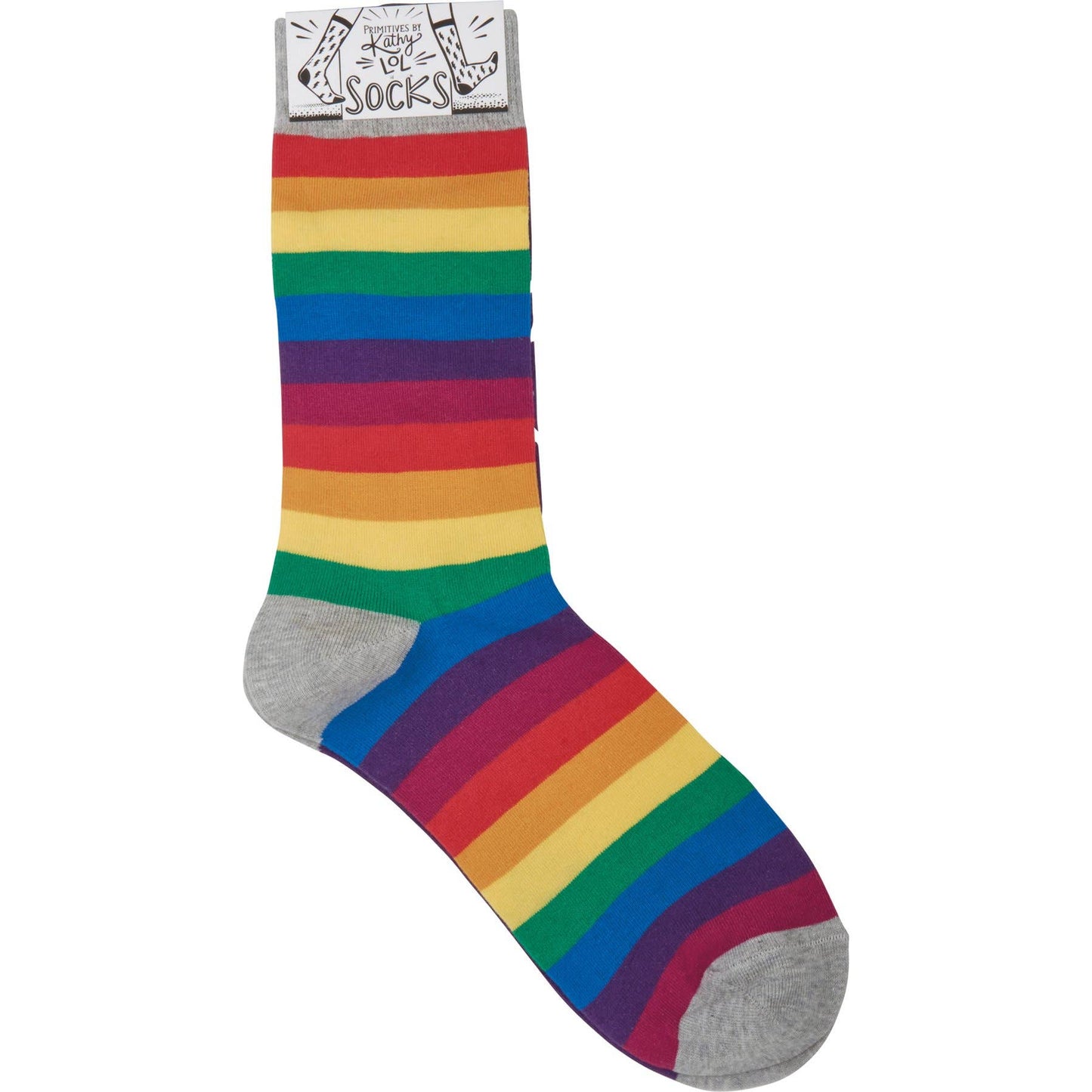 Socks - Rainbows and Unicorns - Primitives by Kathy