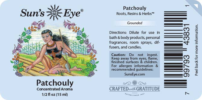 Patchouly Oil: .5 fl oz - Sun's Eye