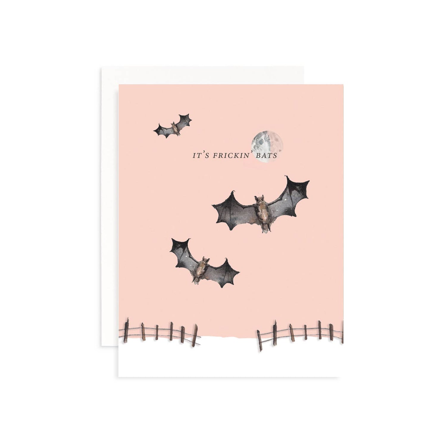 It's Frickin' Bats Greeting Card: Single Card
