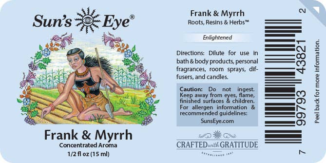 Frank & Myrrh Oil: .5 fl oz - Sun's Eye