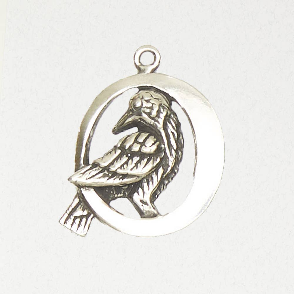 Nirvana - Eire Pendant - Celtic Raven: Pewter
