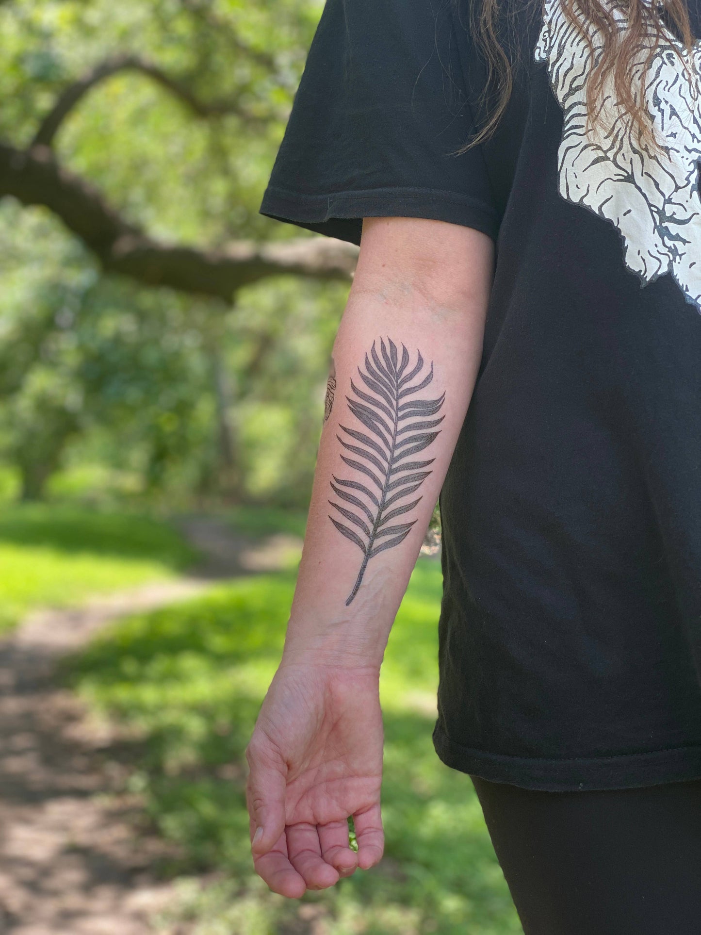 Nature Tats - Palm Leaf Temporary Tattoo: 1-Pack