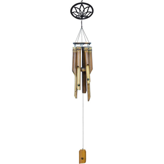 Bamboo Windchime Lotus (Each)