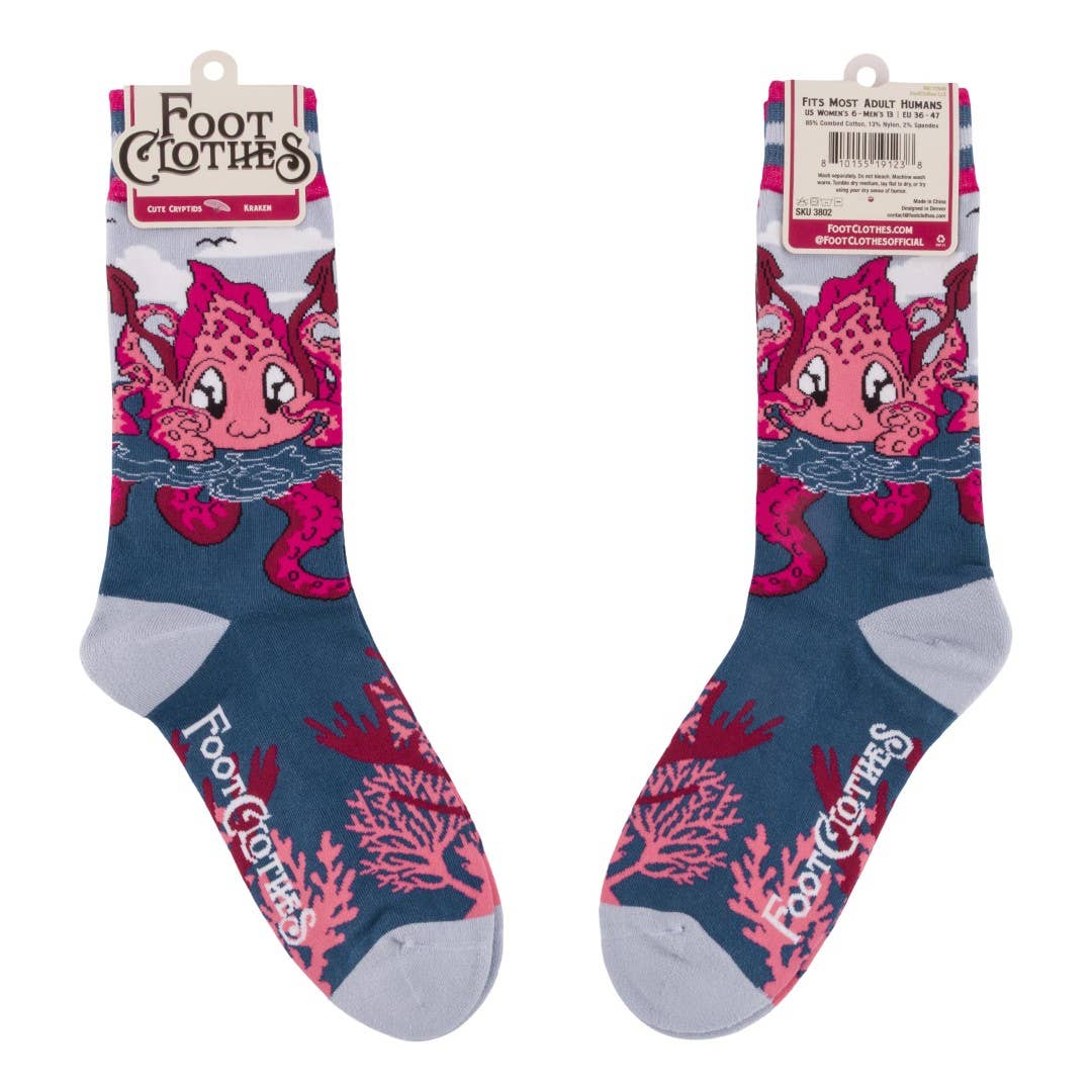 Foot Clothes - Cute Kraken Crew Socks