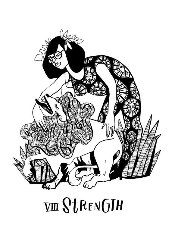 Many Queens Tarot by Lettie Jane  Rennekamp: Mixed Media; 20 pages / English