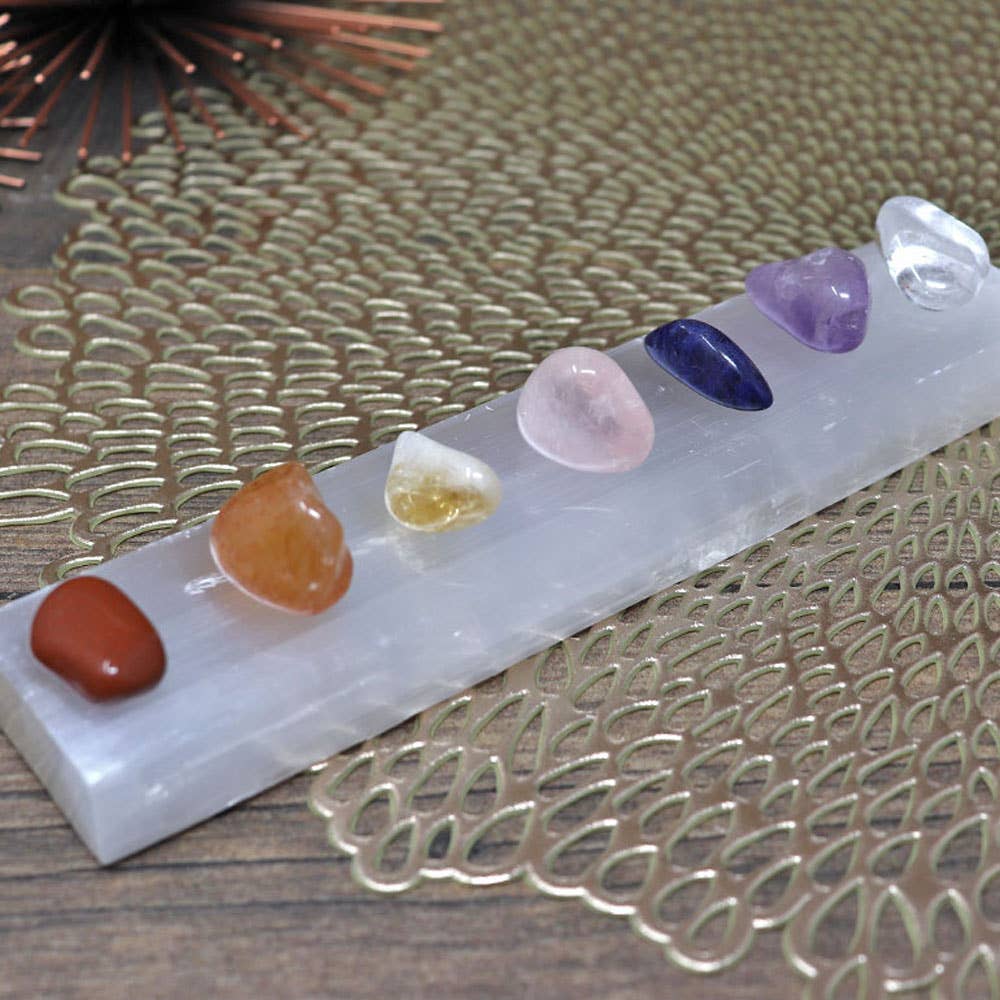 Selenite Crystal Charging Station - Natural Selenite Plate