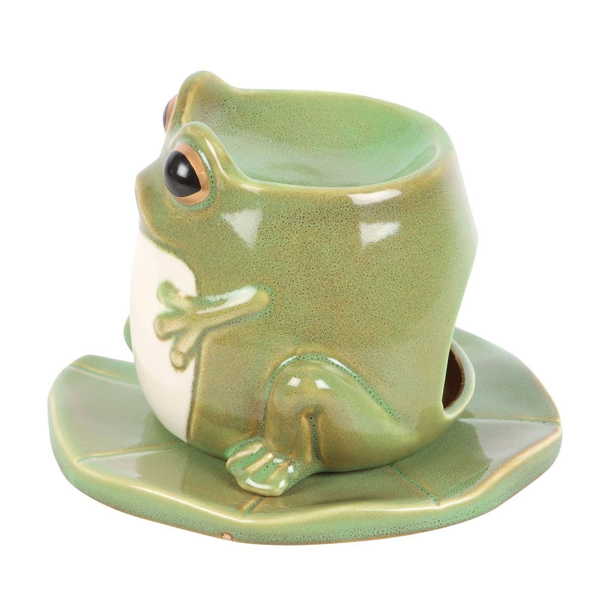 Frog on Lily Pad Oil Burner