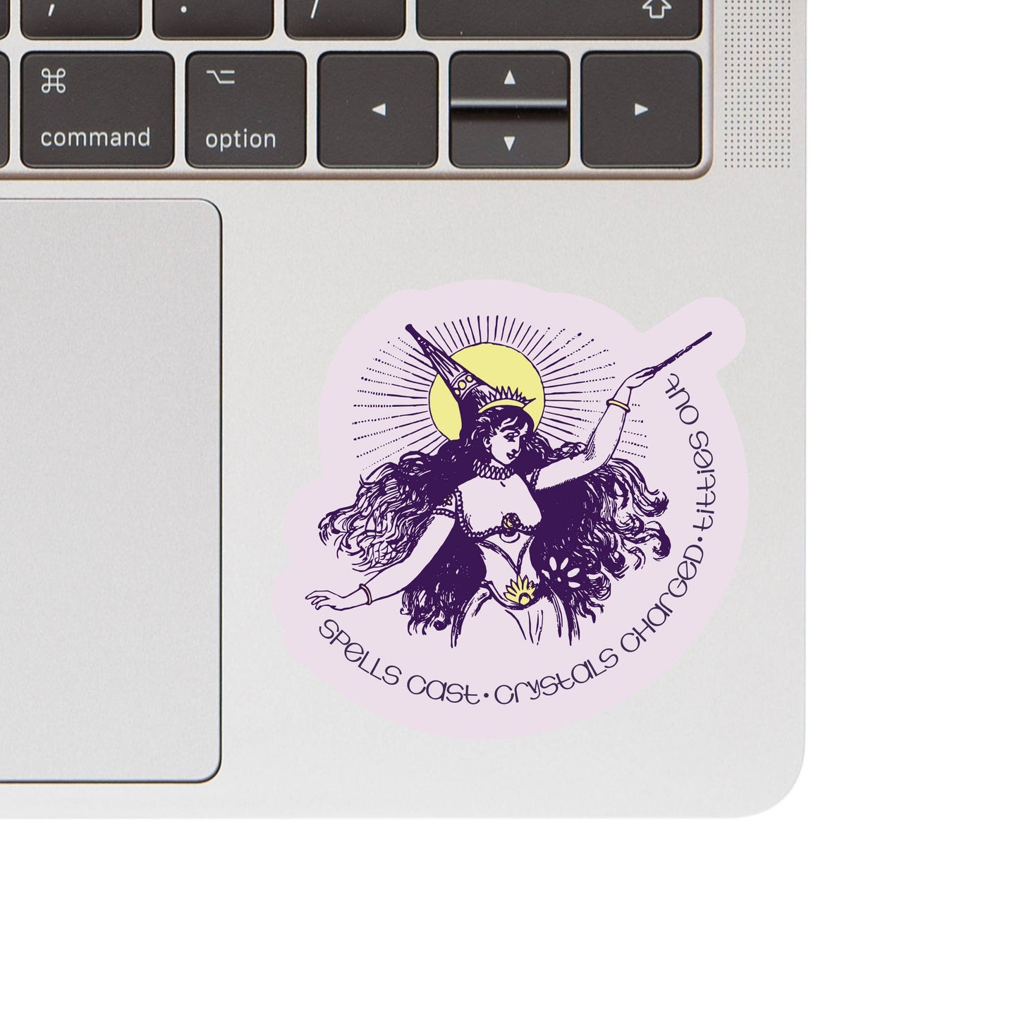 Funny Clever Crystal Plant Witch High Quality Vinyl Sticker