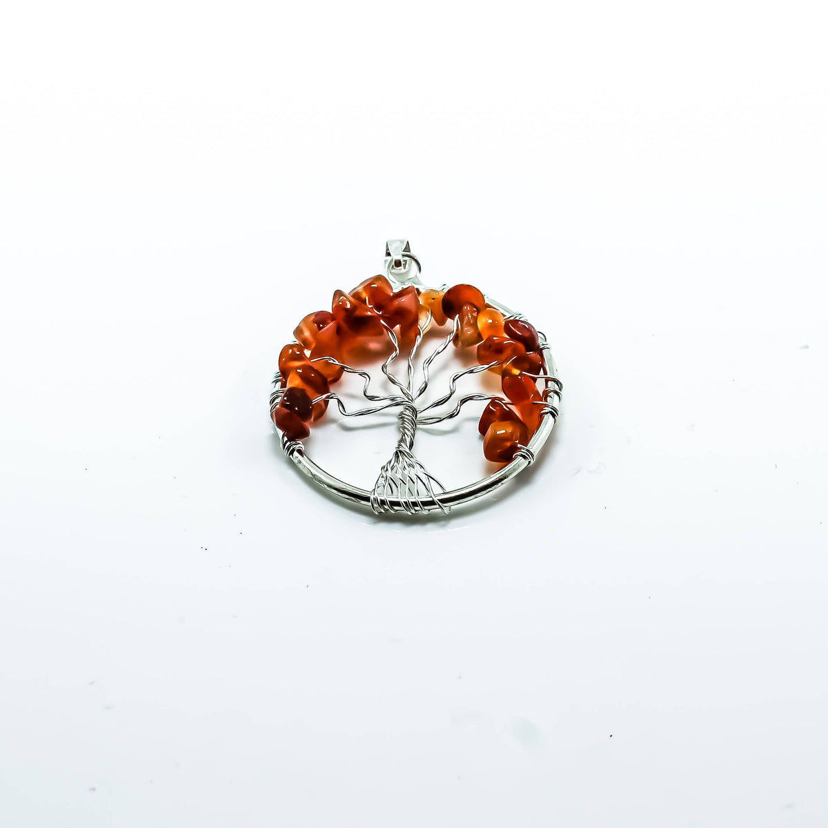 Tree of Life Gemstone Pendant Necklaces: Amethyst