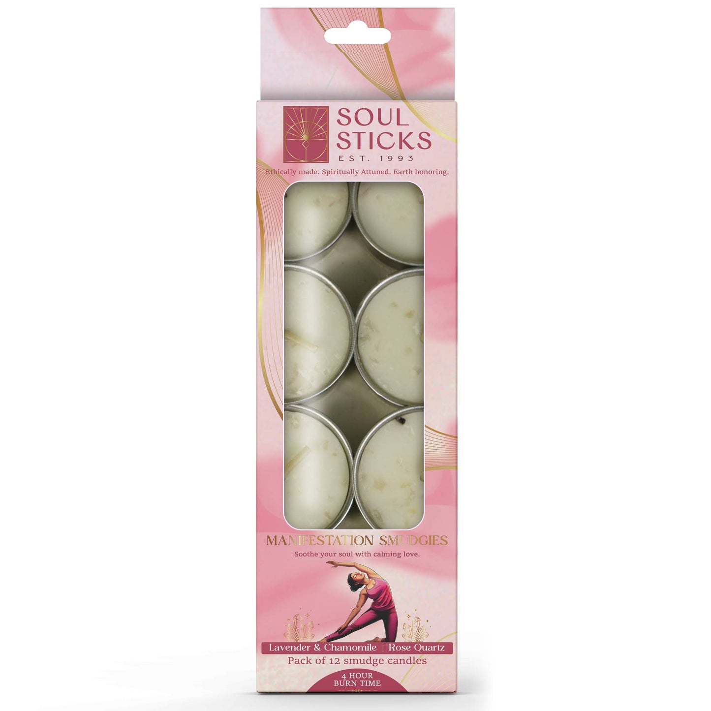 Manifestation Smudgies - Calming & Loving Energy - Rose Quartz