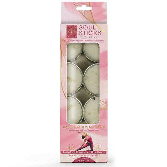 Manifestation Smudgies - Calming & Loving Energy - Rose Quartz