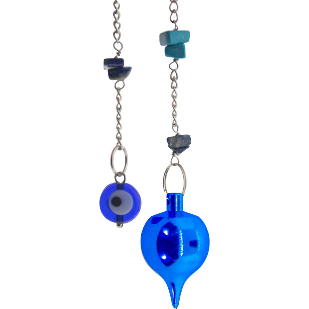 Pendulum 18 - Blue Metal Sephoroton w/ Evil Eye