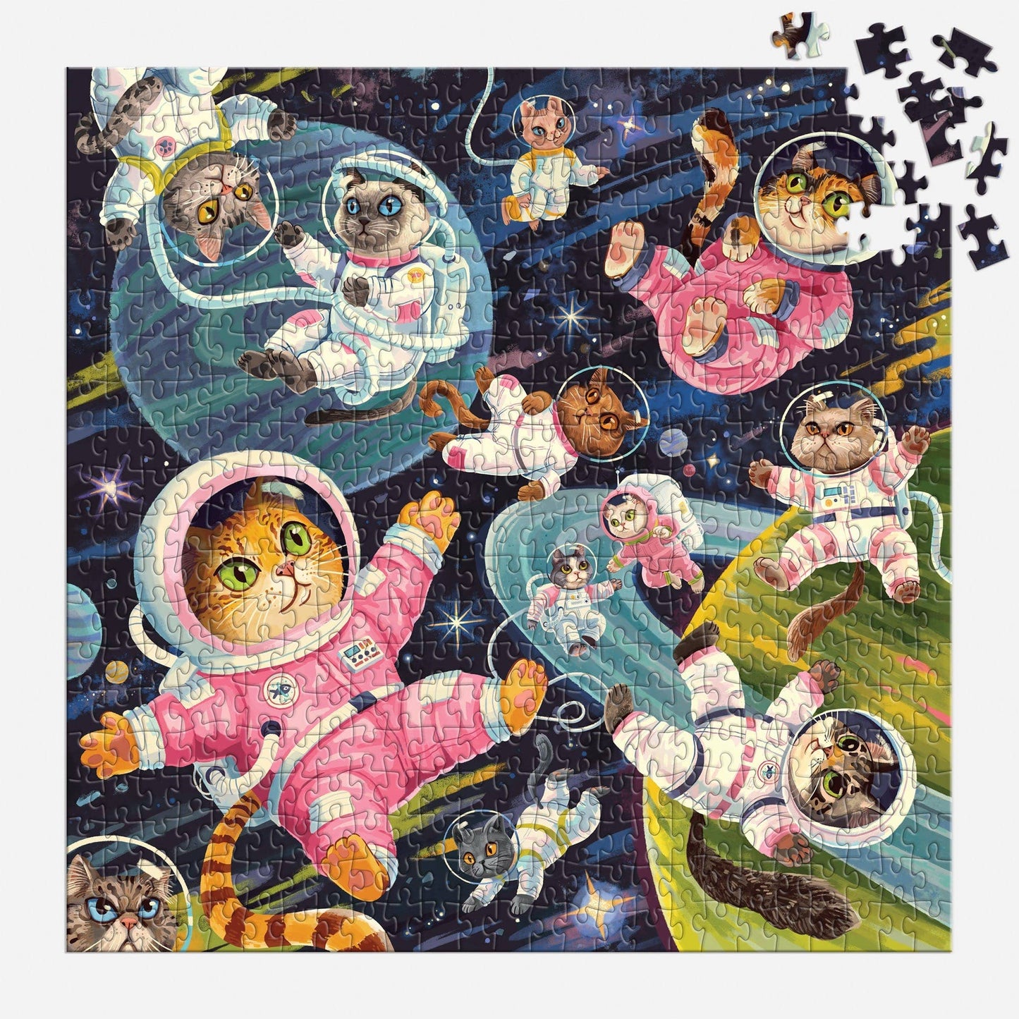 Space Meowdyssey 500 Piece Puzzle