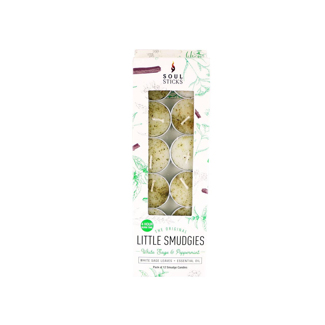 Little Smudgies - Peppermint Sage Smudge Candles (12)