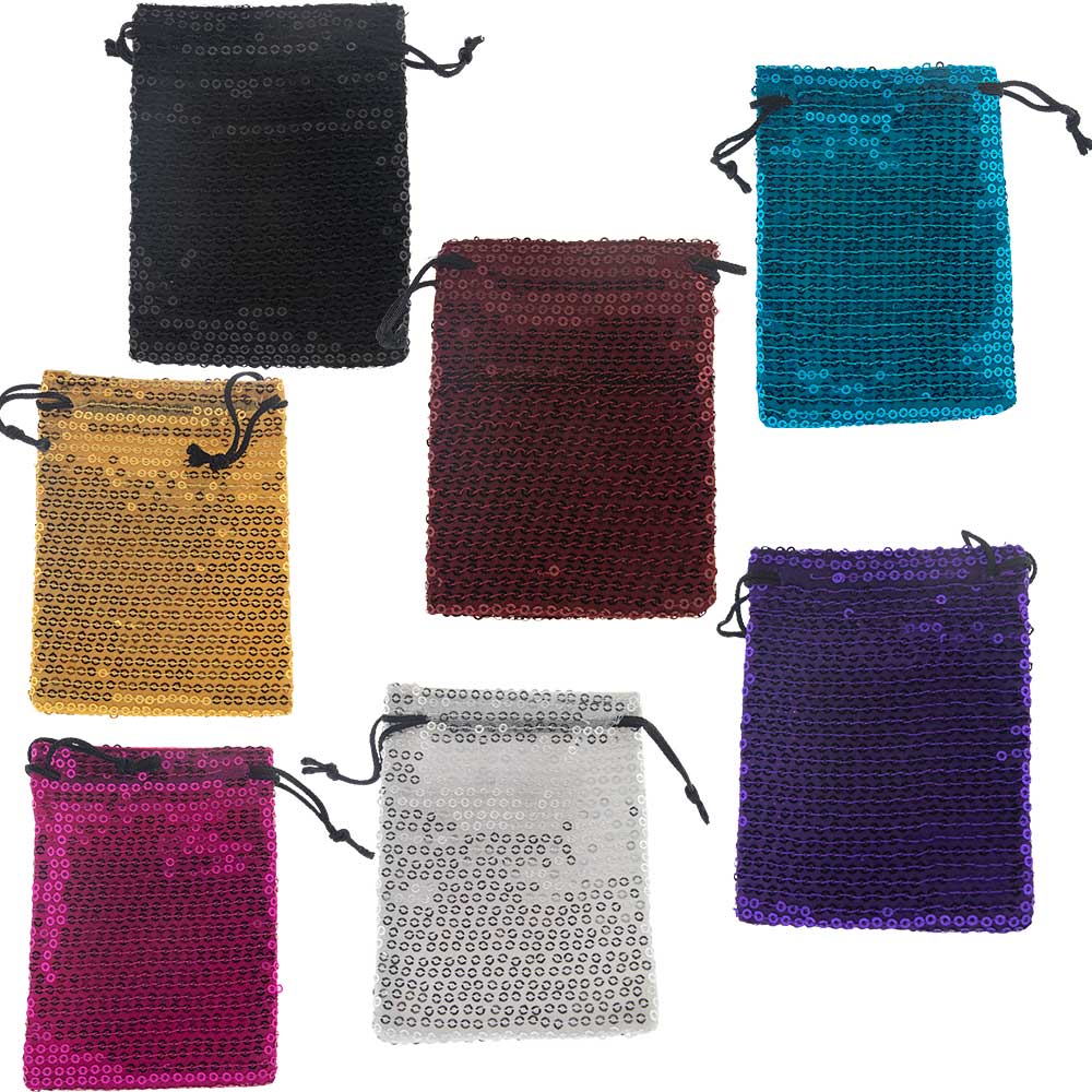 Sequin Pouch Assorted Colors
