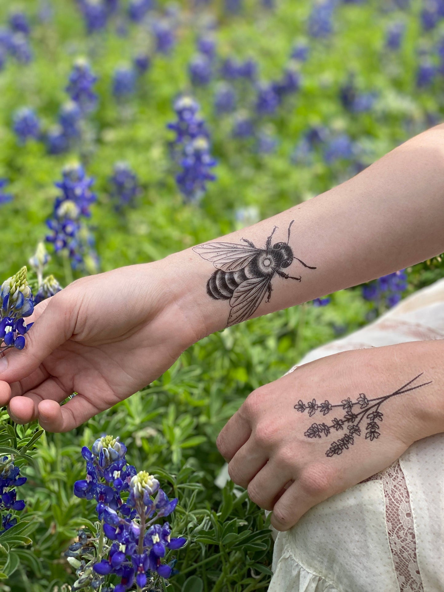 Nature Tats - Big Bee Temporary Tattoo: 1-Pack