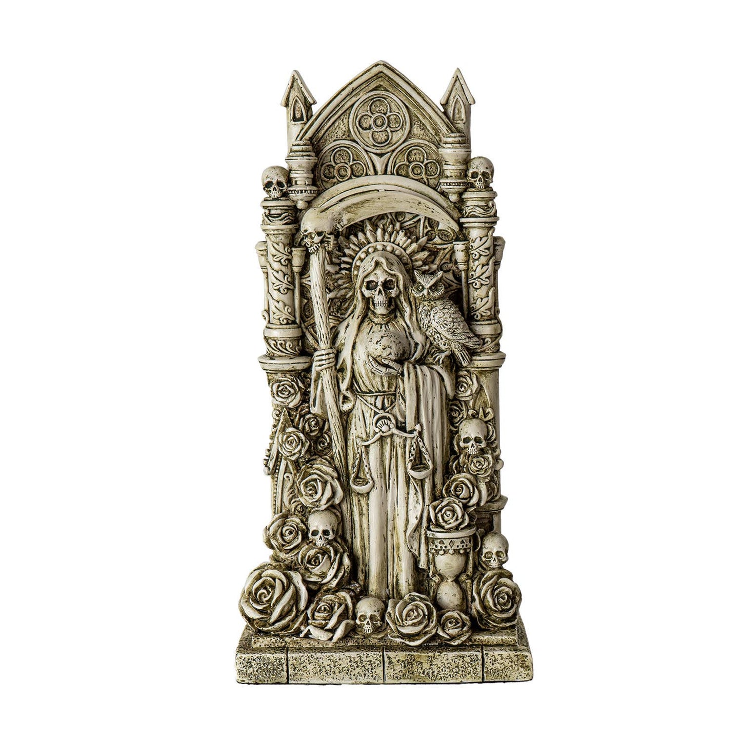 Santa Muerte White Statue