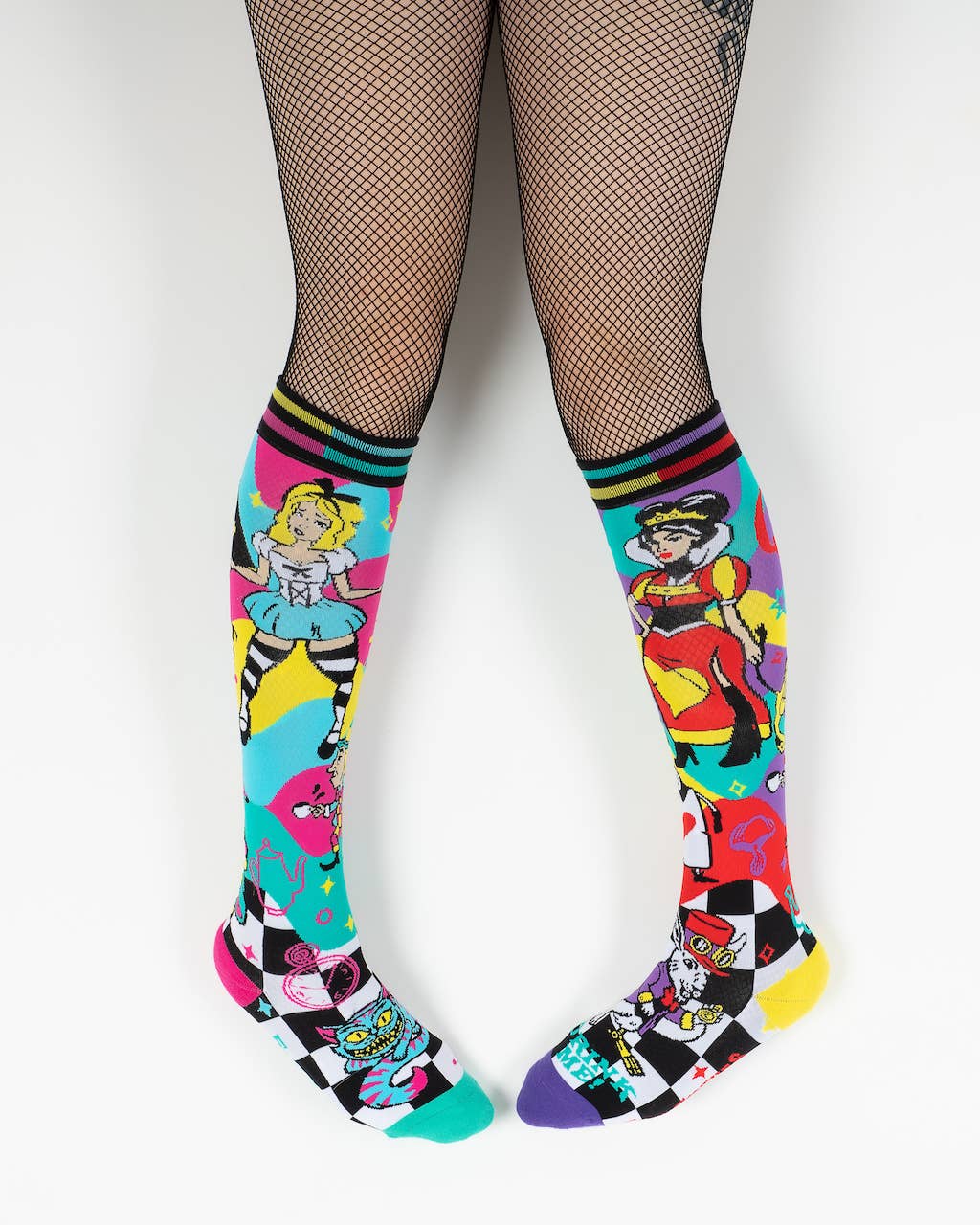 Socks - Foot Clothes - Down the Rabbit Hole Knee Socks