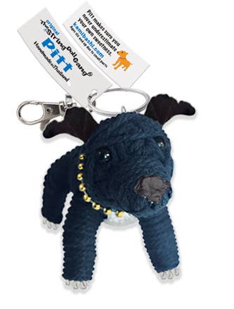 String Doll - Pitt the Pitbull Keychain