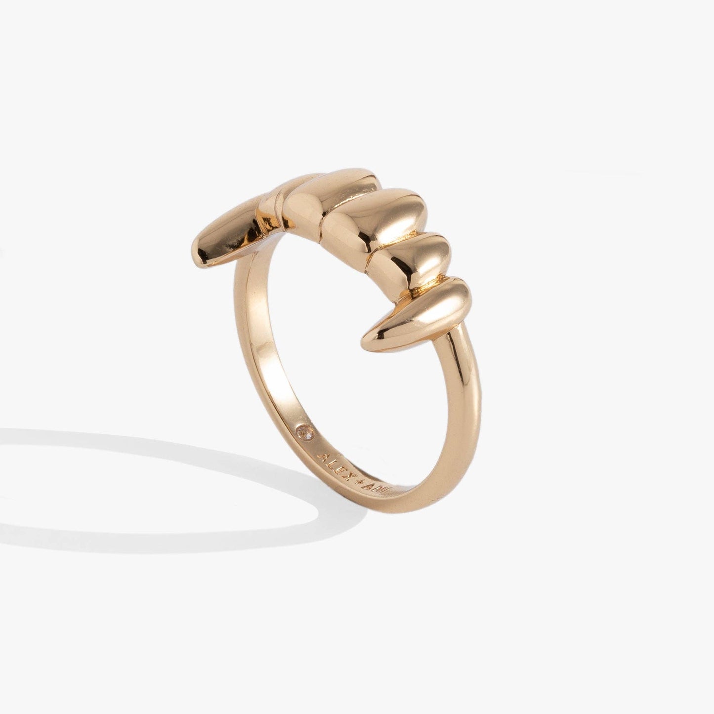Ring - Vampire Teeth Fangs - Gold