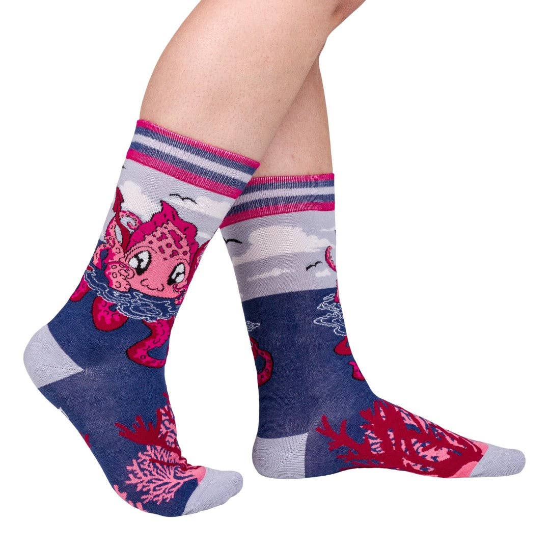 Foot Clothes - Cute Kraken Crew Socks