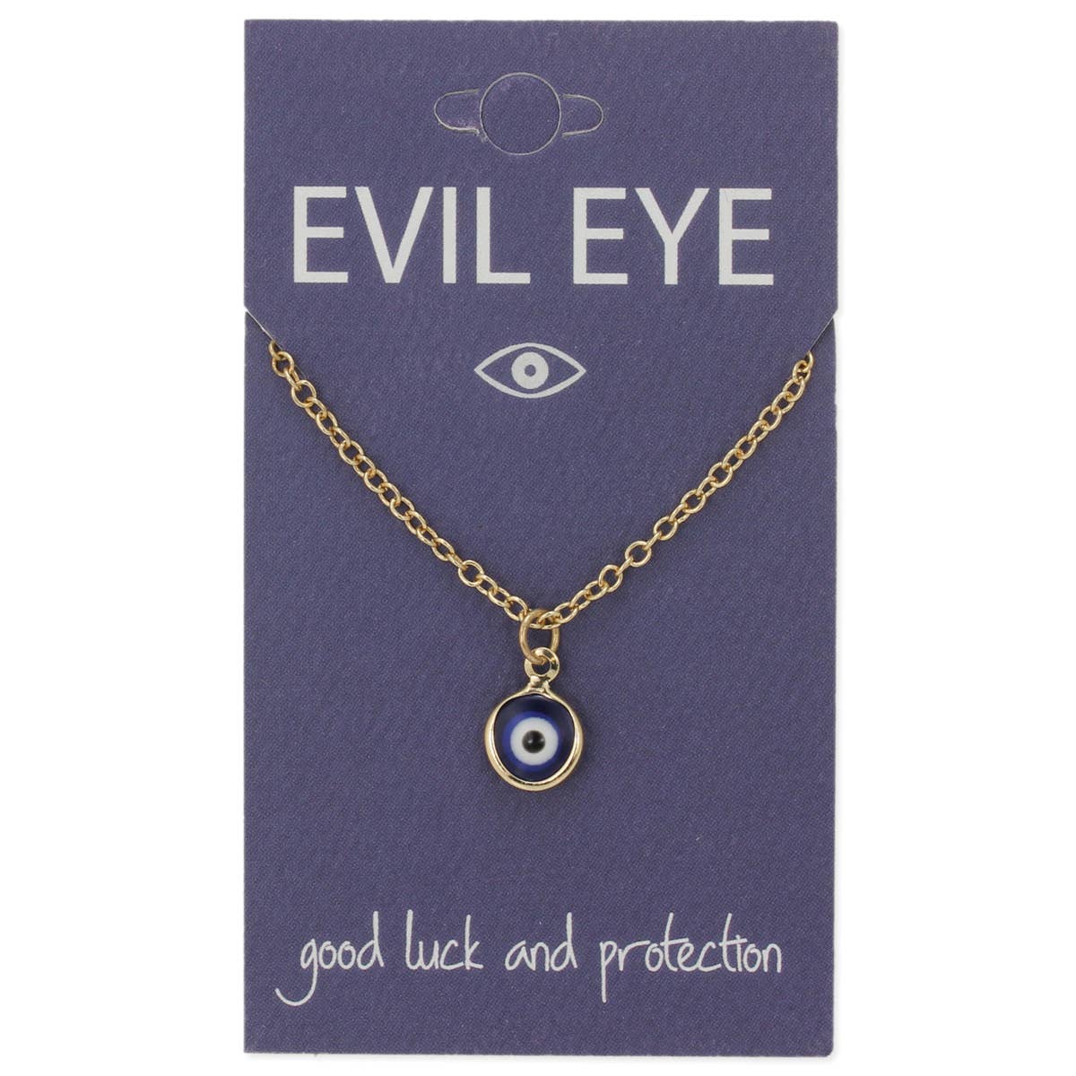 Calming Blue Eye Charm Necklace