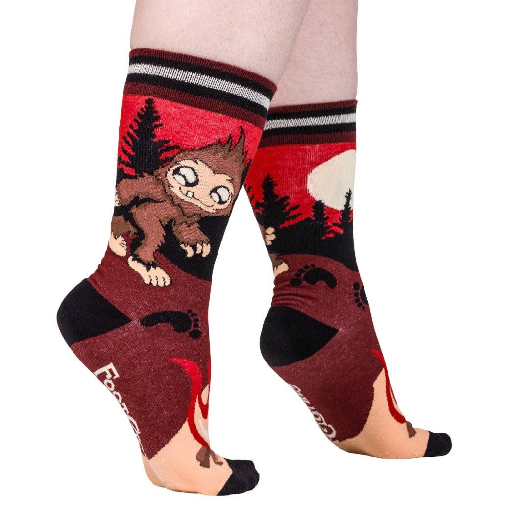 Foot Clothes - Cute Bigfoot Crew Socks