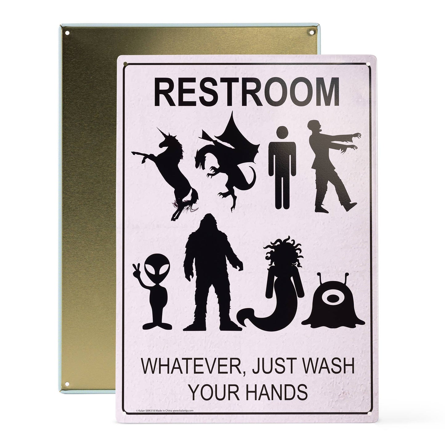 Metal Sign - Just Wash Your Hands Metal Sign