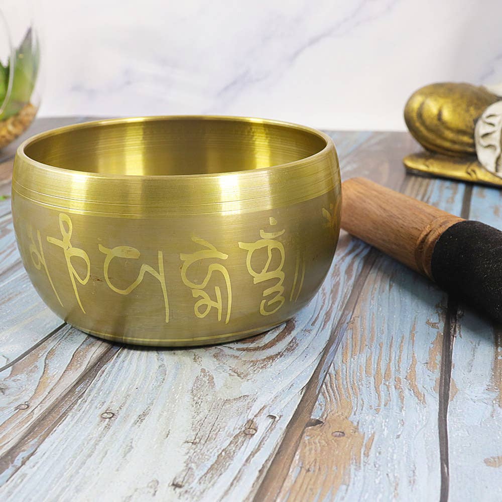 Singing Bowl Medium Mandala Design