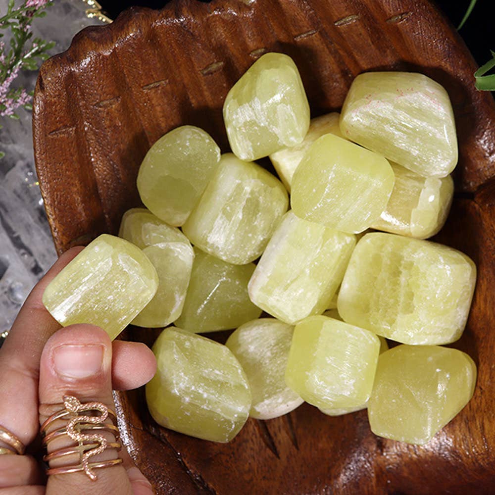 Lemon Calcite Tumbled Stones