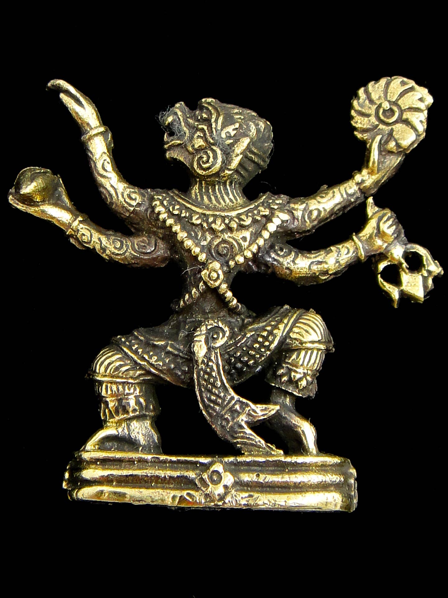 Brass Deity Statuette -Small-Hanuman