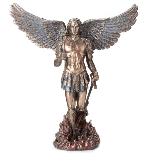 Archangel Saint Michael Holding Scepter and Sword