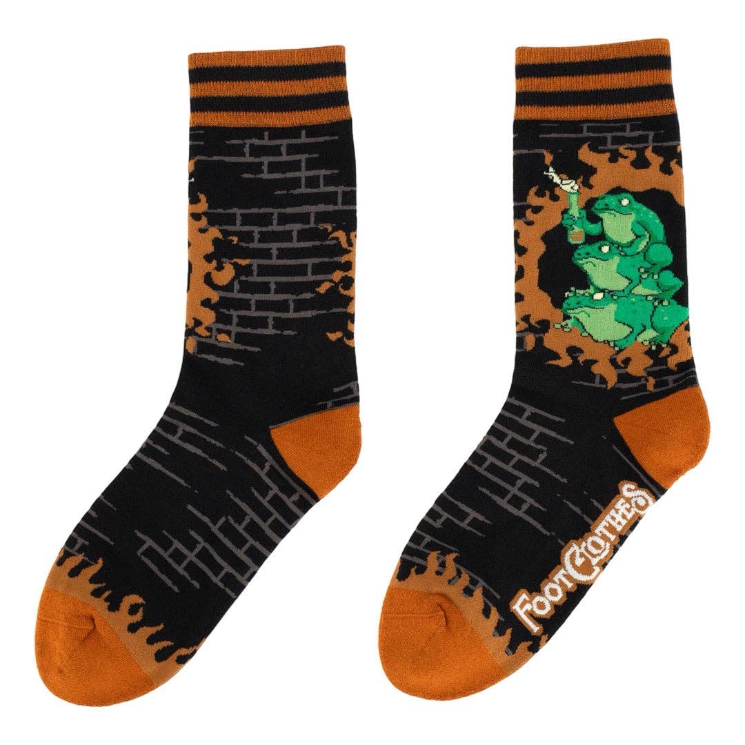 Foot Clothes - Frogs Against Fascism Crew Socks