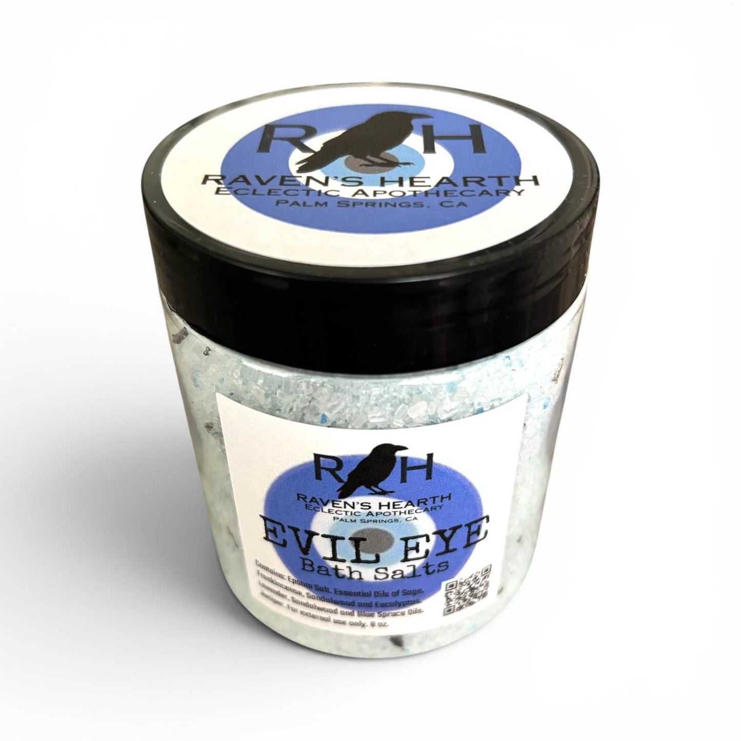 Evil Eye Protection Bath Salts | Botanical Bath Soak | 8 oz