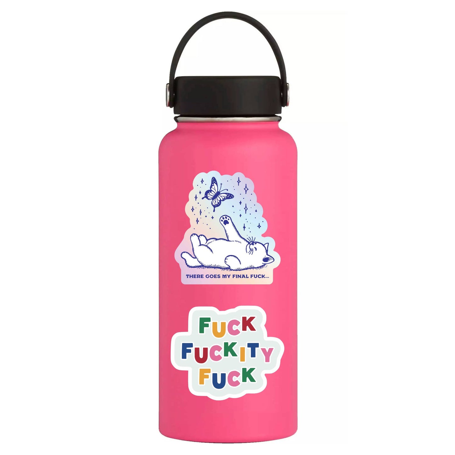 JM Stickers - Final Fuck Kitty Cat Swear High Quality Vinyl Sticker