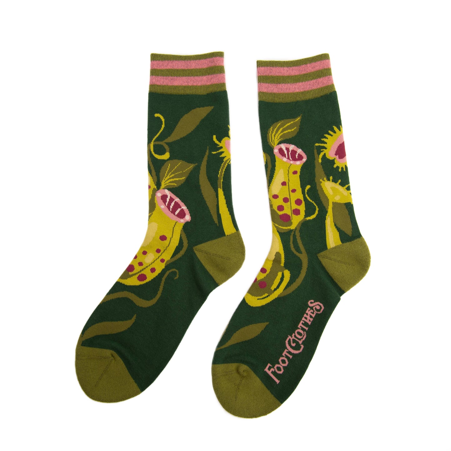 Socks - Foot Clothes - Pitcher Plant Crew Socks