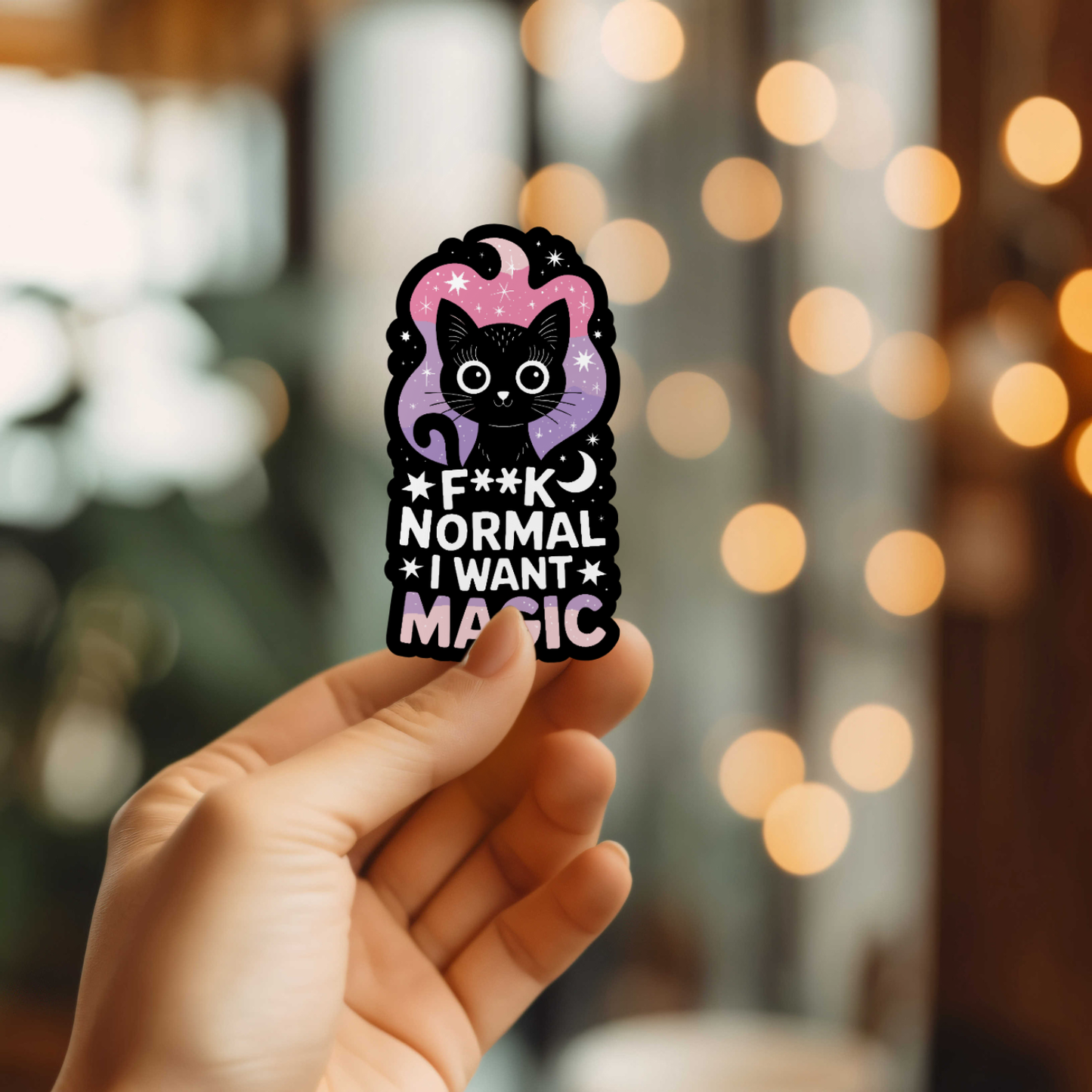 Funny I Want Magic Vinyl Sticker