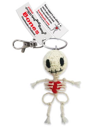 String Doll - Bones Keychain